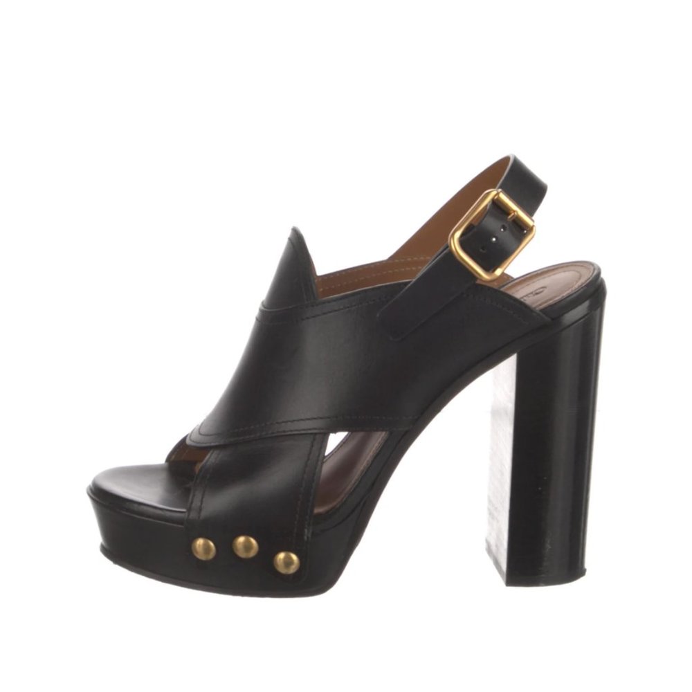 CHLOÉ Leather Slingback Sandals